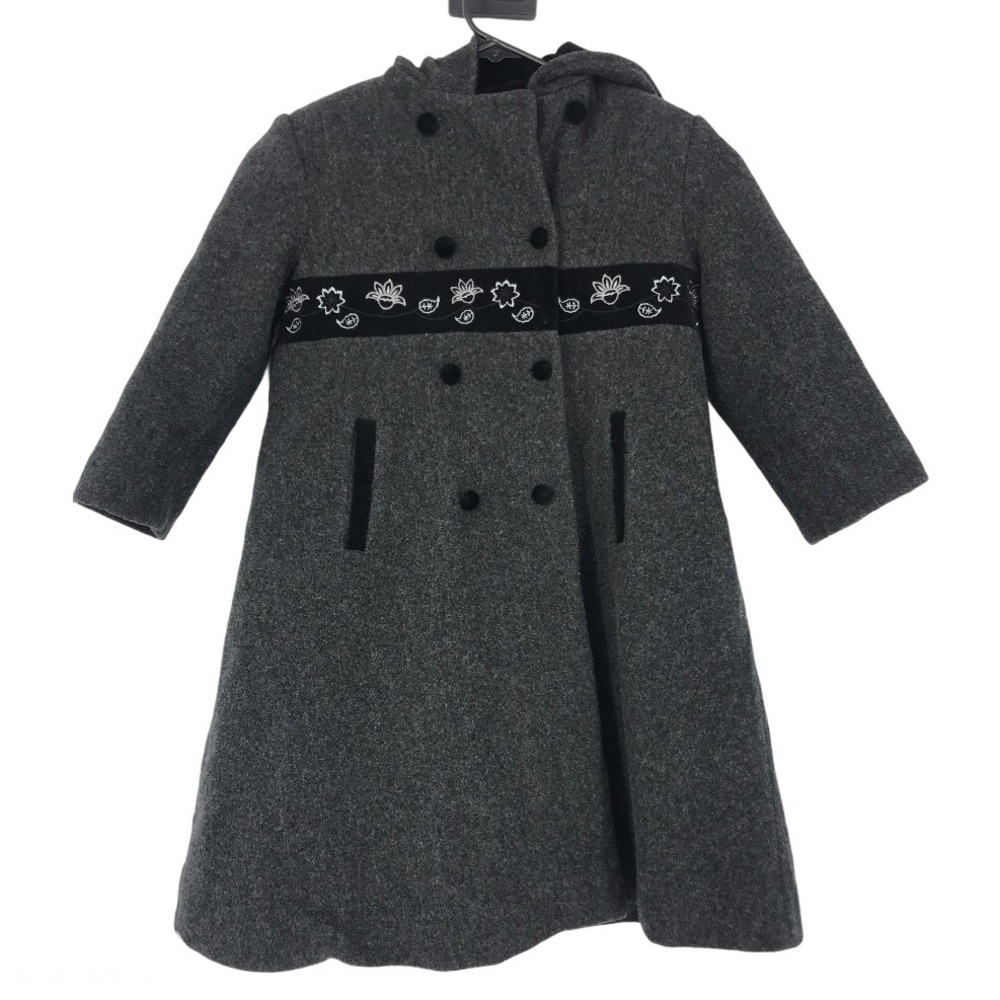 Rothschild  Dark Gray Hooded Peacoat size 6